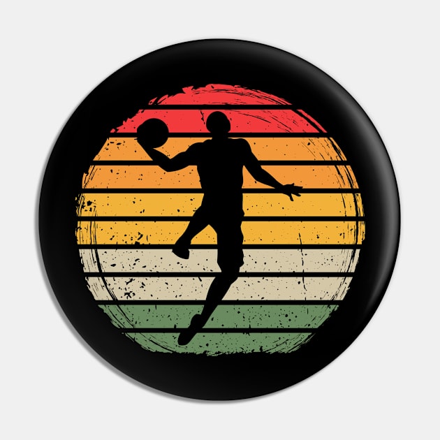 Vintage Basketball Pin by POS