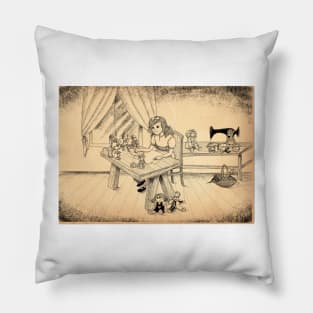 Tammy The Little Doll Girl Pillow