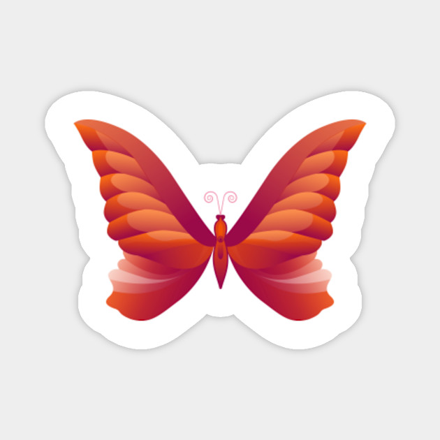 Download So Beautiful So Delicate Butterfly Magnet Teepublic