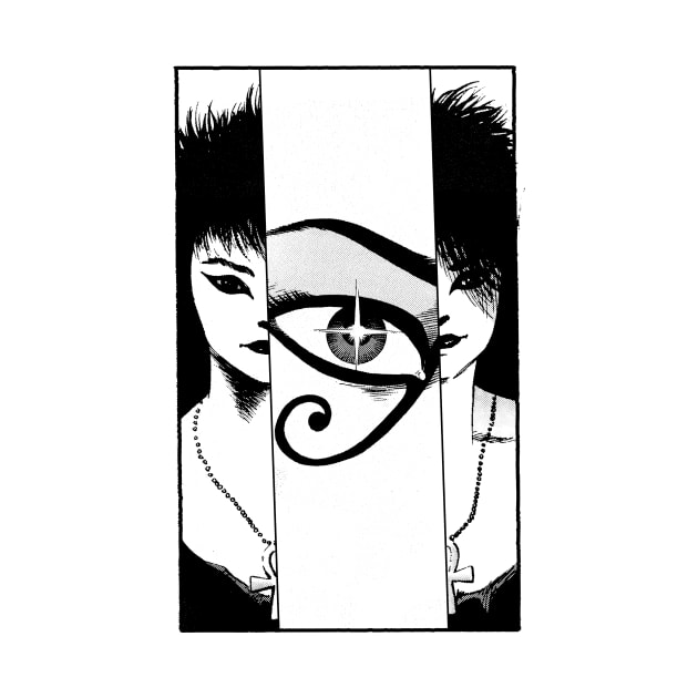 Deathly Eye (black) by geekingink