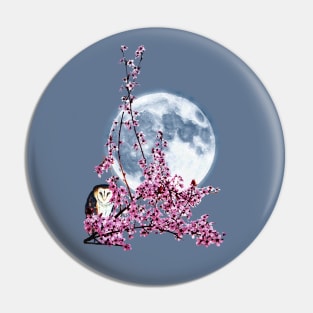 Owl in Plum Tree Pin