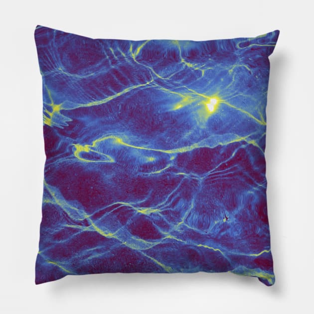 Blue Reflection Pillow by infloence