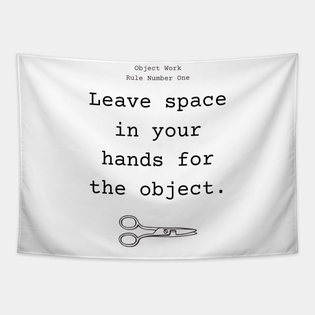 Improvisers Know How To Hold Scissors Tapestry by Amanda Rountree & Friends