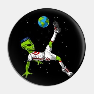 Soccer Alien Pin