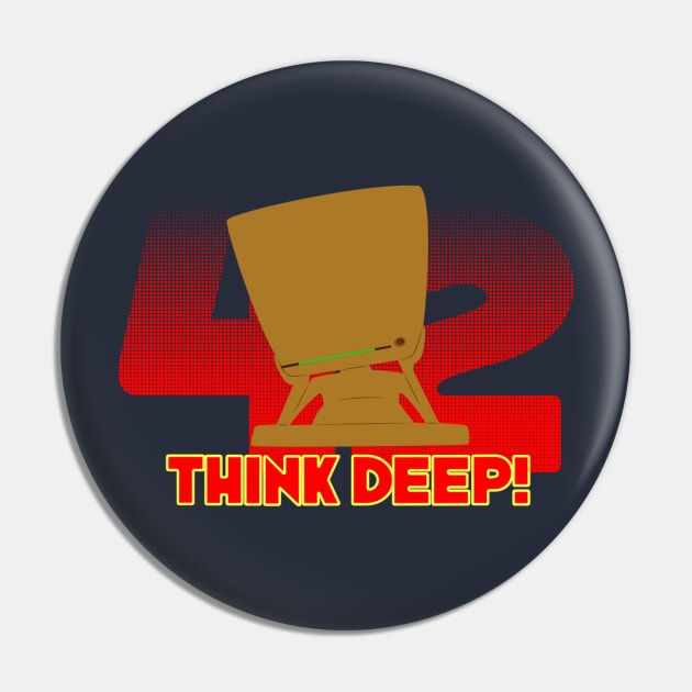 Think Deep 42 Pin by JSKerberDesigns