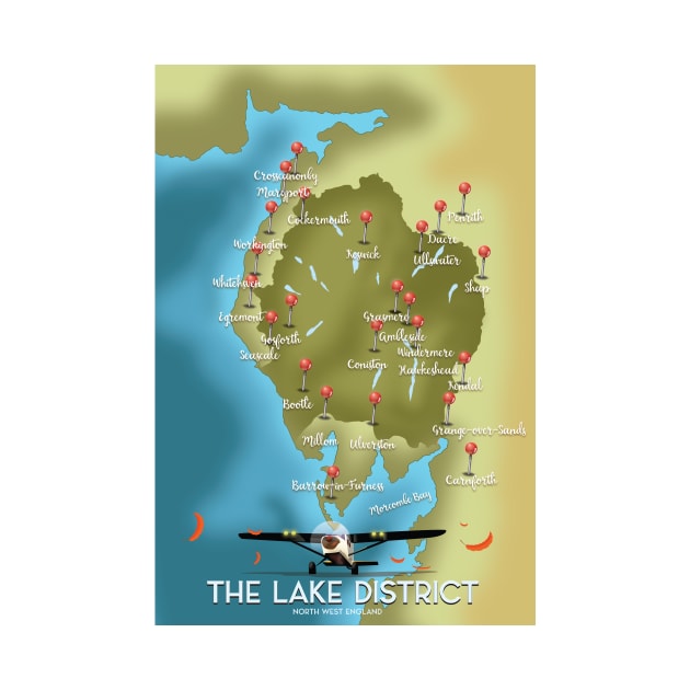 Map of the Lake District by nickemporium1