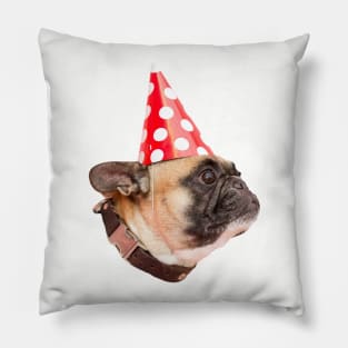 Birthday Pug Pillow