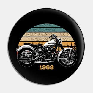 1968 Harley-Davidson XLCH Vintage Motorcycle Design Pin