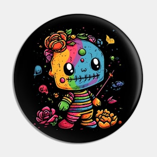 Flower zombie Pin