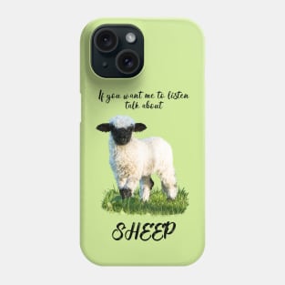 Talk About Sheep, Valais Blacknose Lamb Phone Case
