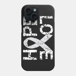 Lung cancer awareness Hope and Love T shirt Phone Case