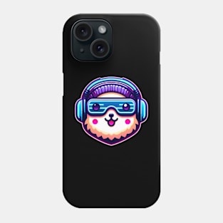 neon cyberpunk llama graphic Phone Case