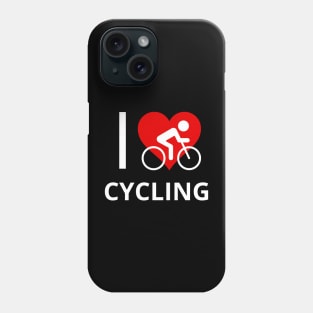 I Love Cycling Phone Case