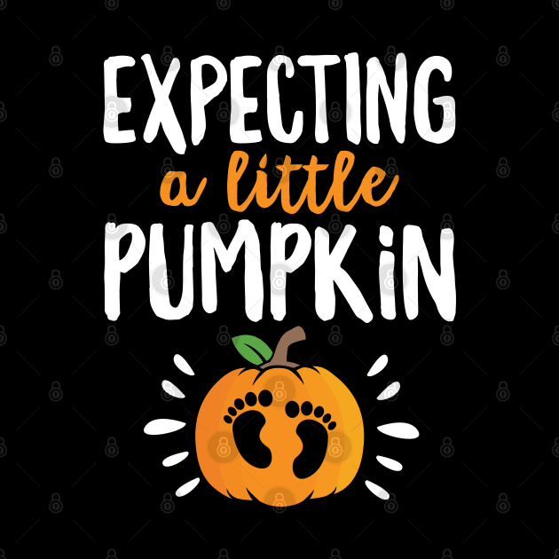 Expecting A Little Pumpkin Funny Halloween Pregnancy Announcement by HCMGift