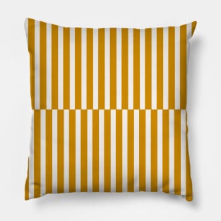 Modern Abstract Mustard Yellow Stripes Pattern Pillow