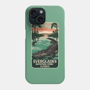 A Vintage Travel Art of the Everglades National Park - Florida - US Phone Case