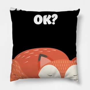 Fox Foxes Sleep Sleeping Watercolor Polygon Idea Pillow