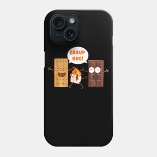 Group Hug Funny Smores Chocolate Marshmallow Camping Phone Case