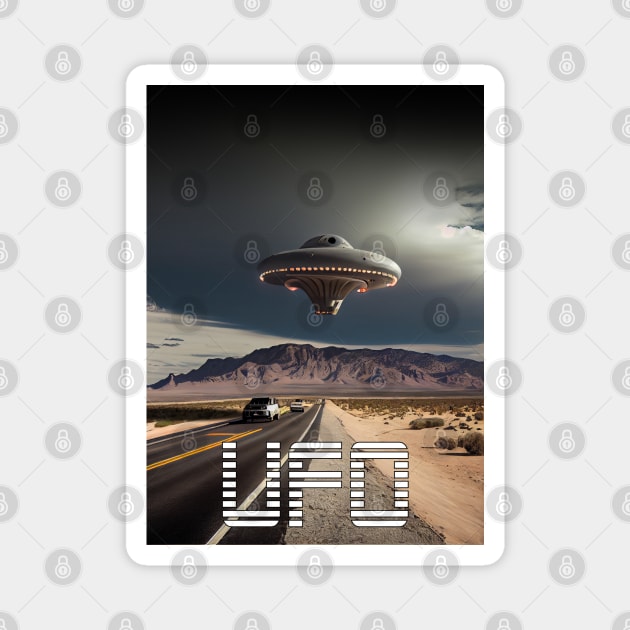 UFO Spotter Magnet by MarkColeImaging