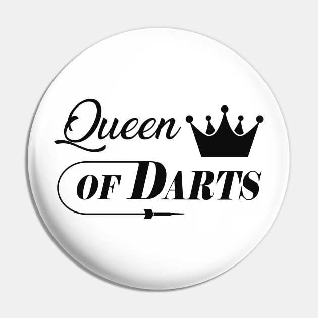 Queen of darts Pin by KC Happy Shop