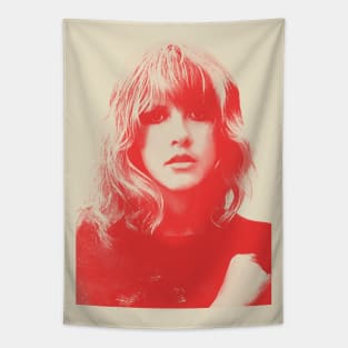 Red Silhouette Tapestry