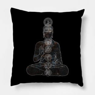 Stellar Buddha with Chakras Pillow