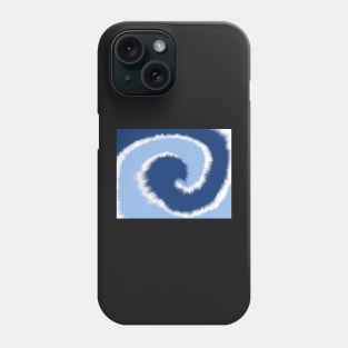 Blue and White Game Day Tie Dye Phone Case