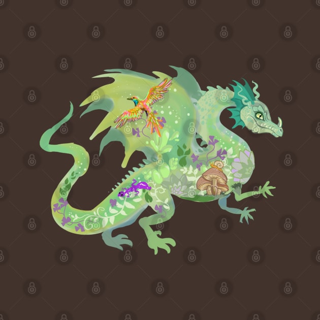 Enchanted Forest Dragon Pattern by Shadowind