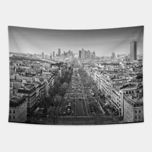 La Defense black and white view Tapestry