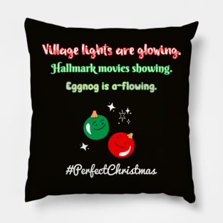 Hallmark Christmas Village Eggnog- a few of my favorite things Pillow