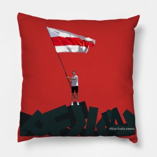 man with flag Pillow