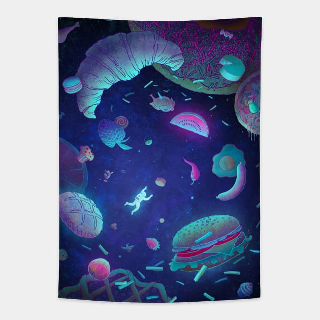 Astronauts Food Dreams Tapestry by Antoine Doré