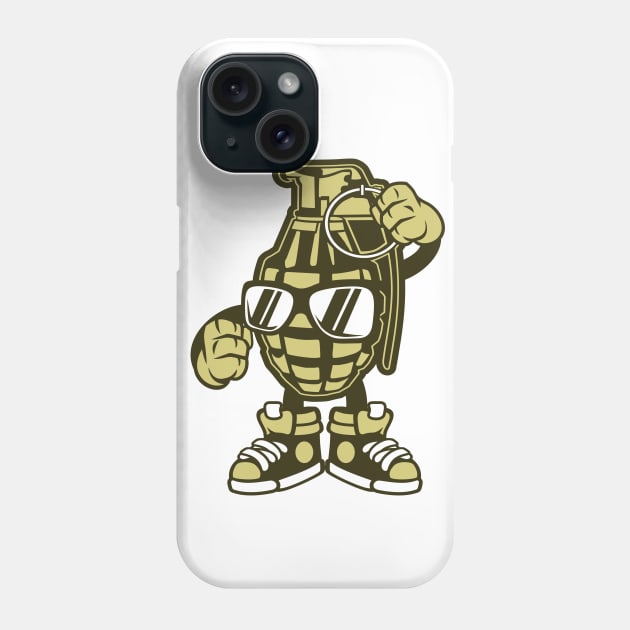 COOL Grenade T-Shirt Phone Case by lldesigns