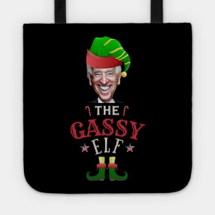 The Gassy Biden Elf Funny | Sarcastic Political Anti Biden Design Tote