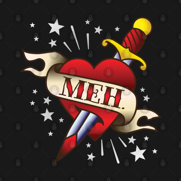 Meh Tattoo by DetourShirts