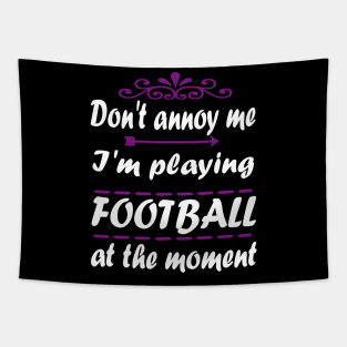 American Football Touchdown Runningback Field Tapestry