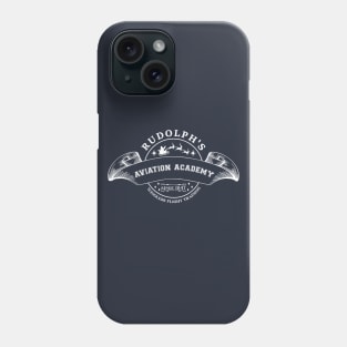 Aviation. Rudolph's Aviation Academy, Wingless Flight Training, Since 1847 [White] Phone Case