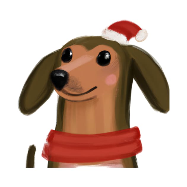 Cute Dachshund Drawing by Play Zoo