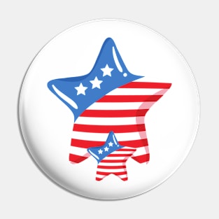 Independence Day USA IX Pin