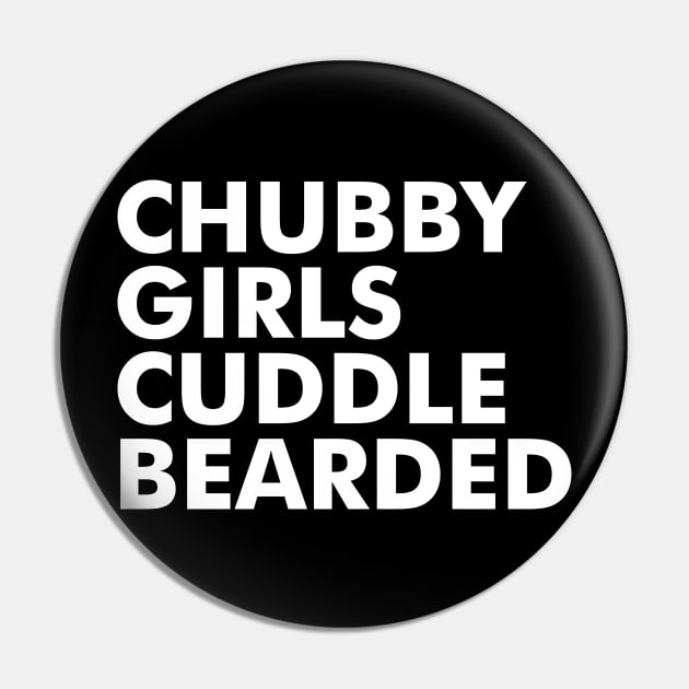 Chubby Girls Cuddle Bearded Pin by POD Anytime