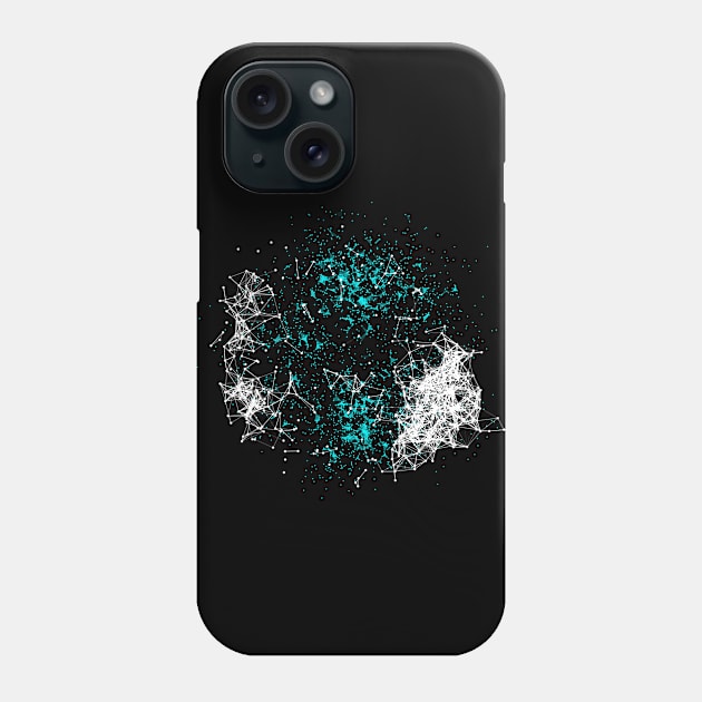 Abstract Dots and Lines Connection Starfield Phone Case by TONYSTUFF