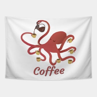 Coffee Octopus Tapestry