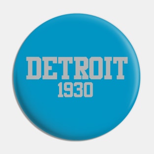 Detroit 1930 Pin