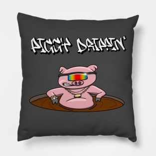 Piggy Drippin’ in the Piggy Pond Pillow