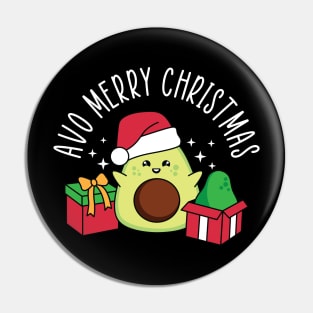 Avo Merry Christmas - Best Gift for people who are vegan and loves avocado, fitting in time for Christmas Holiday Pin