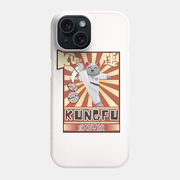 Kitty Kung Fu Master Phone Case by Invad3rDiz