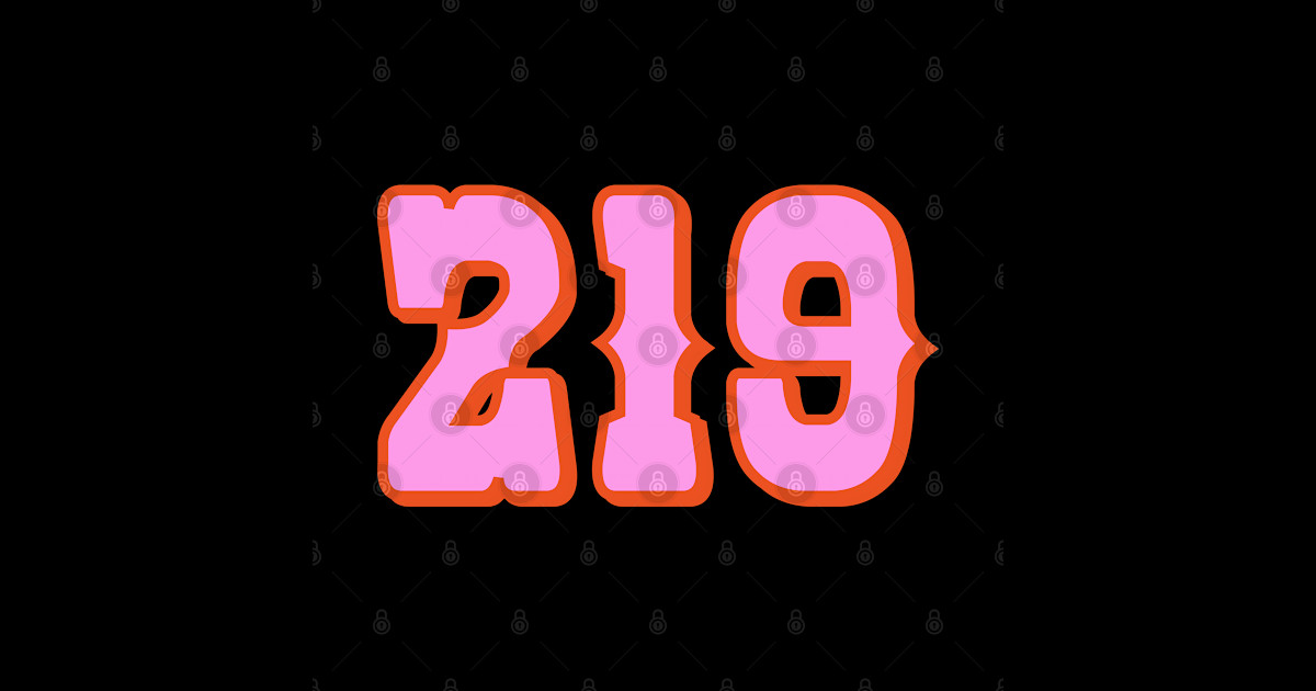 219 219 Area Code Sticker Teepublic