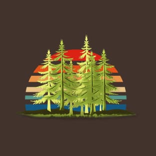 Trees in Front of a Sun T-Shirt