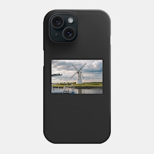 Thurne Mill at Thurne Mouth in the Norfolk Broads Phone Case