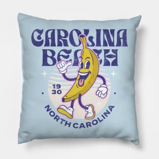 Carolina Beach, NC Summertime Vacationing Strutting Banana Pillow